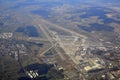 BirdÃ¢â¬Ës eye view of zurich airport Royalty Free Stock Photo